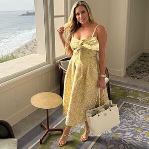Lilly Pulitzer Gold Metallic blooming floral 2 piece